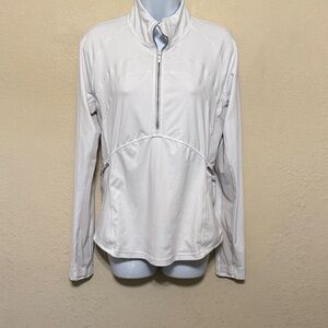 Lululemon front of the pack Women's White Half-Zip Utility Jacket